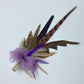 Pink & Natural Feather Hat Pin (CFP347)