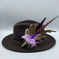 Pink & Natural Feather Hat Pin (CFP347)