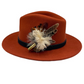 Coffee & Cream Natural Feather Hat Pin (CFP643)