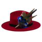 Blue & Natural Feather Hat Pin (CFP782)