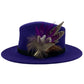 Purple & Natural Feather Hat Pin (CFP781)