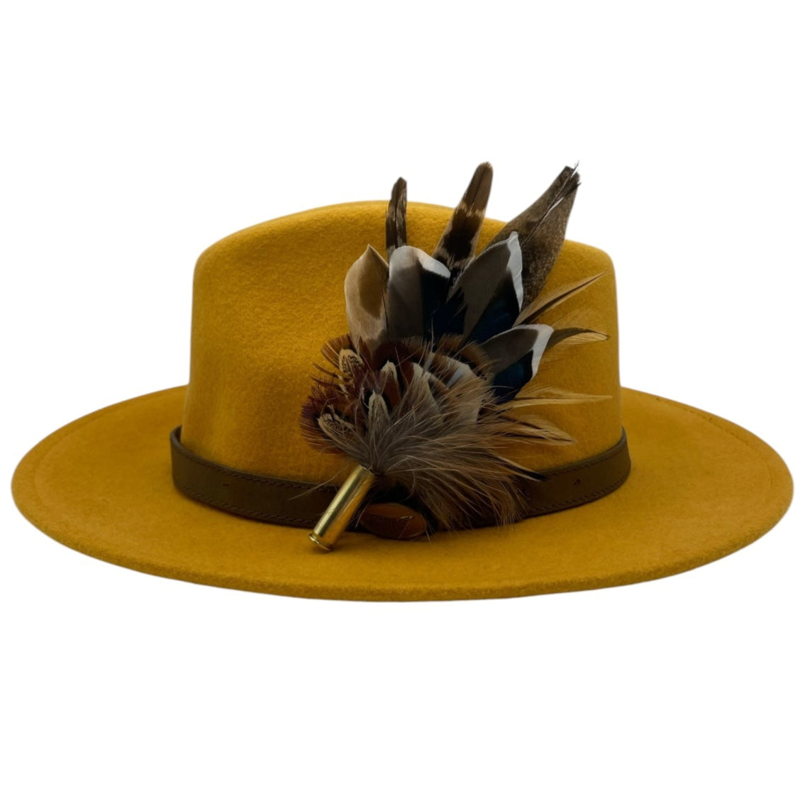 Natural Feather Hat Pin (CFP779)