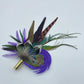 Peacock, Purple & Natural Feather Hat Pin (CFP350)