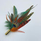 Peacock, Teal & Rust Feather Hat Pin (CFP341)