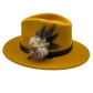 Cream, Green & Natural Feather Hat Pin (CFP645)