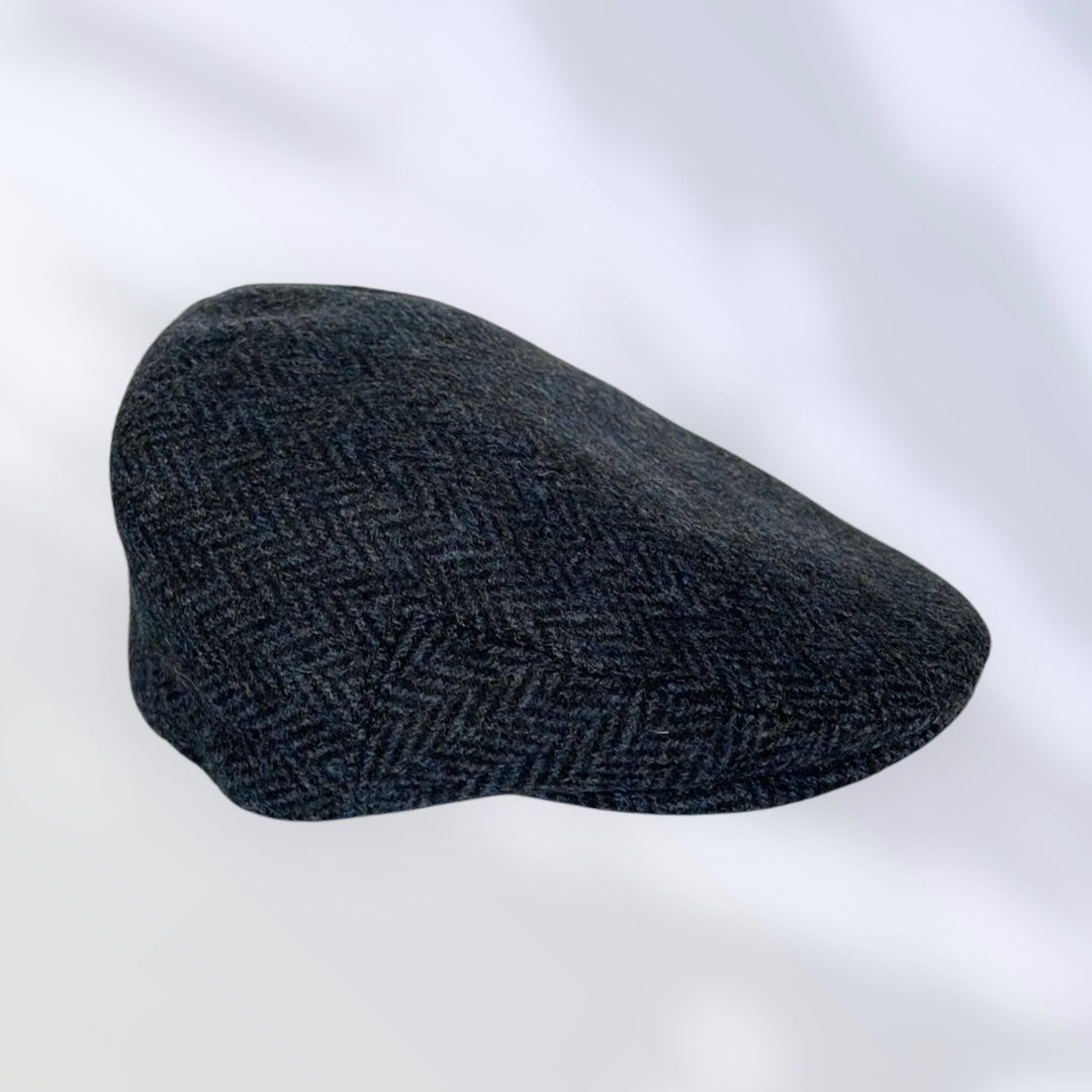 Blue Herringbone Flat Cap (CFFC7003)