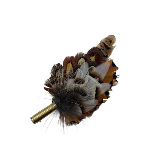 Natural Feather Hat Pin (CFP692)