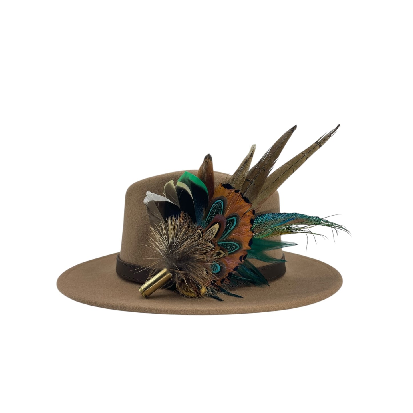 Teal & Natural Feather Hat Pin (CFP764) (Copy)