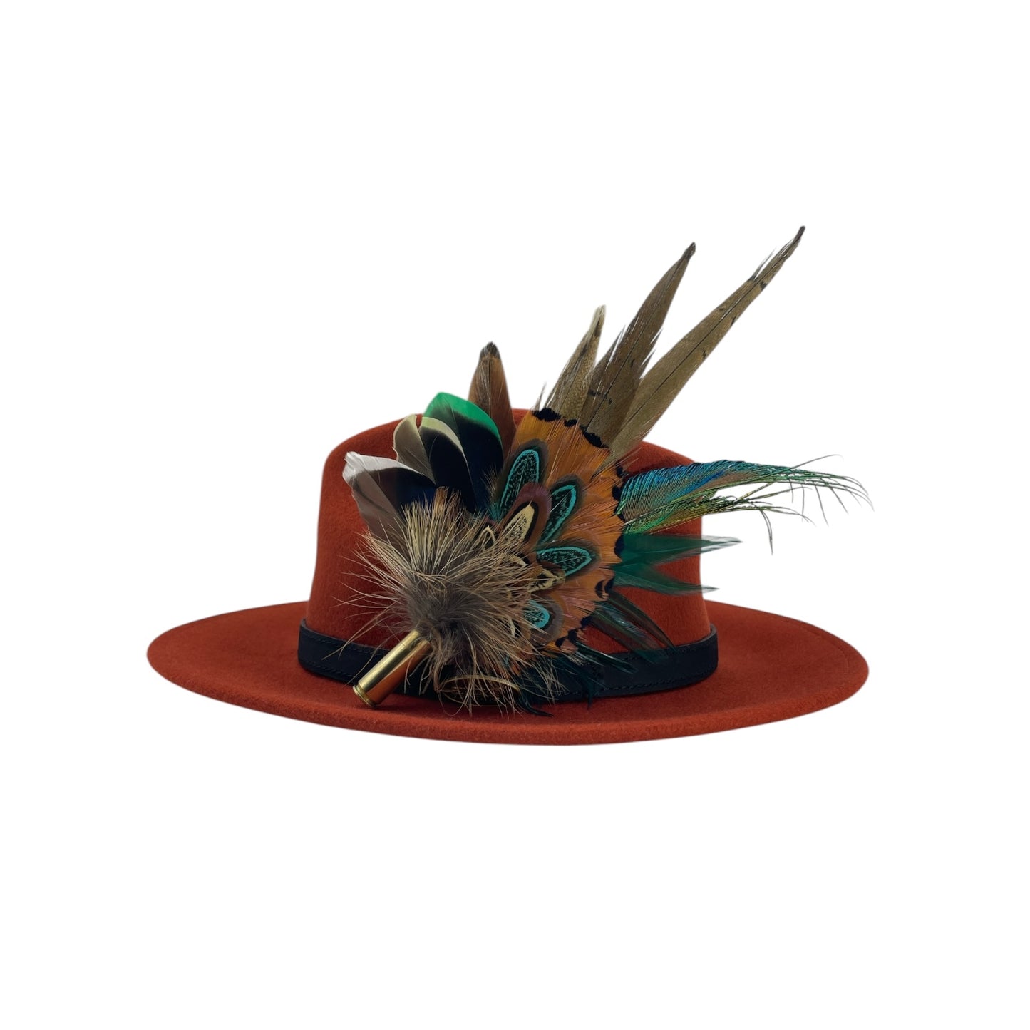 Teal & Natural Feather Hat Pin (CFP764) (Copy)