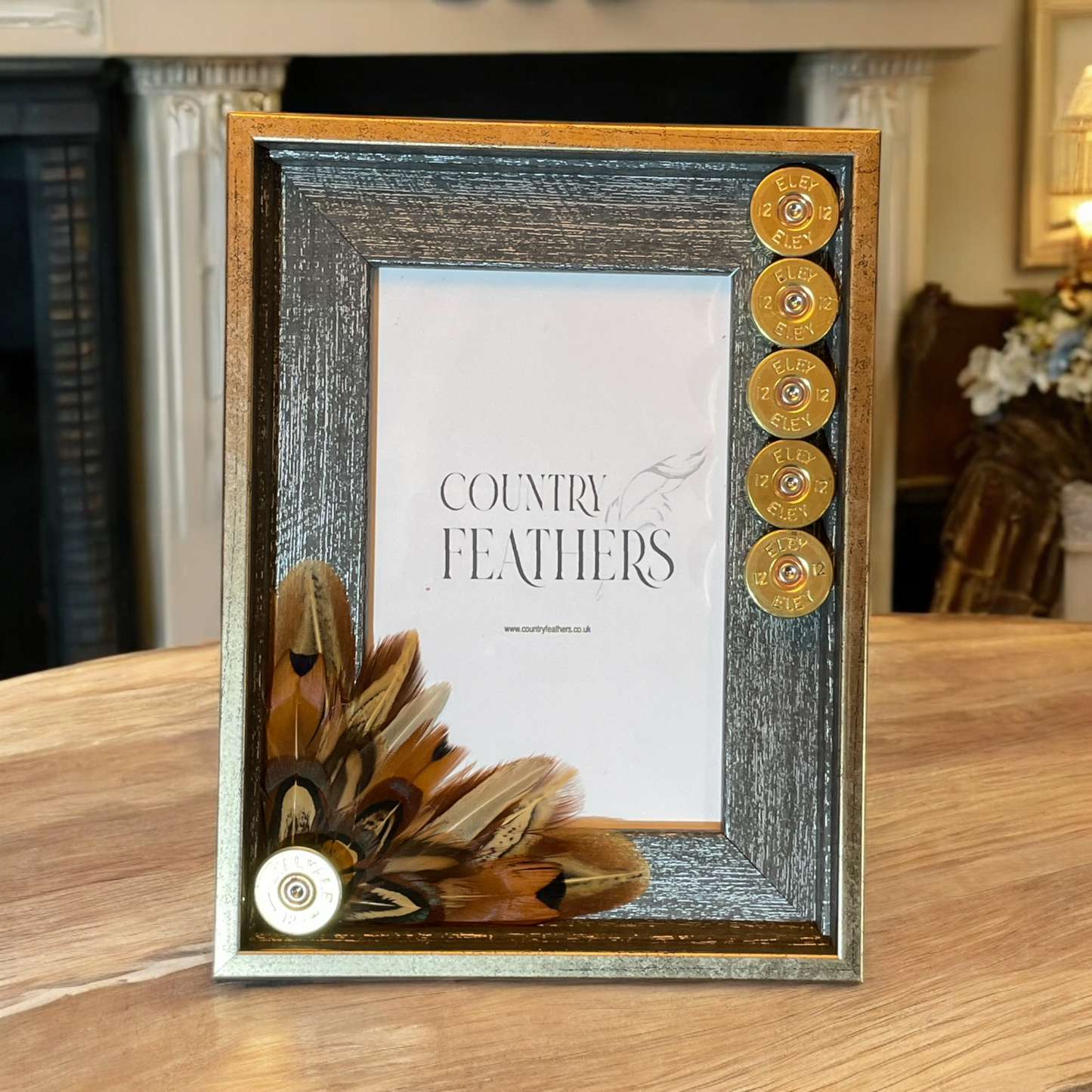 Pheasant Feather Photo Frame (CFPF2376)