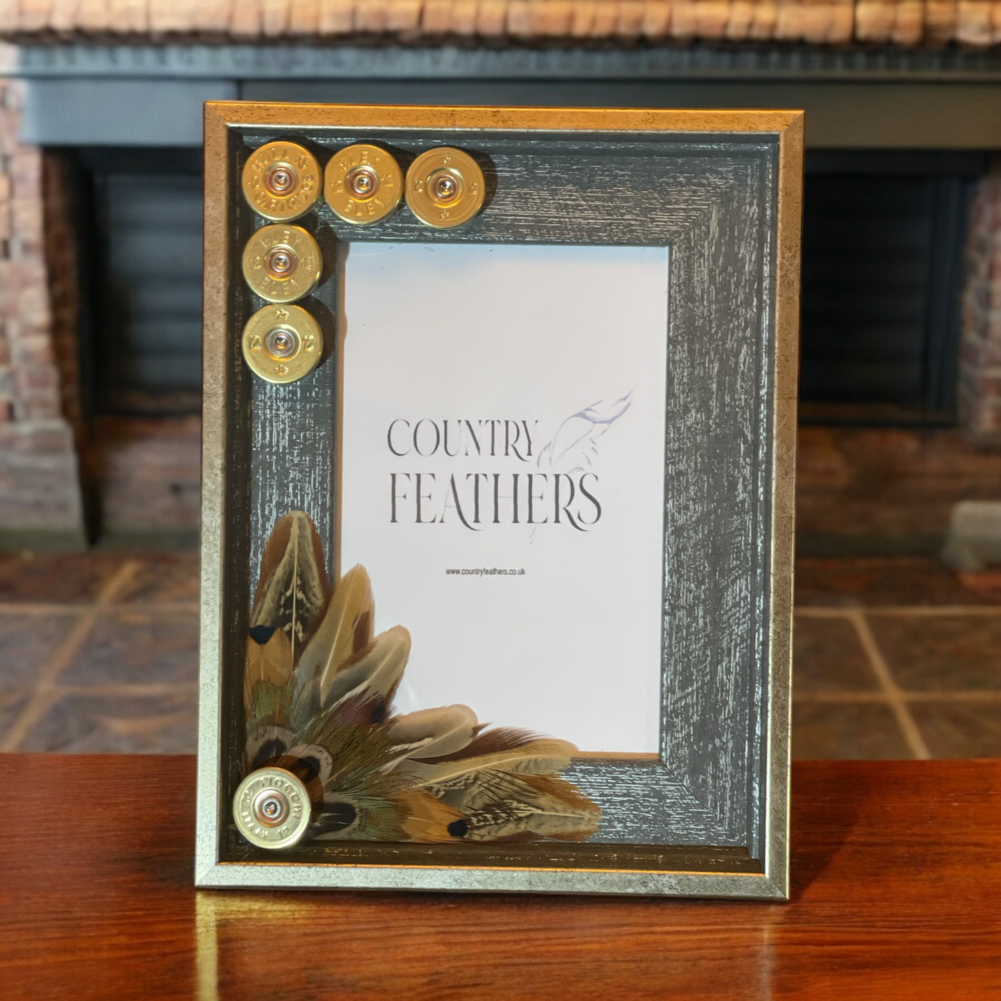 Pheasant Feather Photo Frame (CFPF2379)