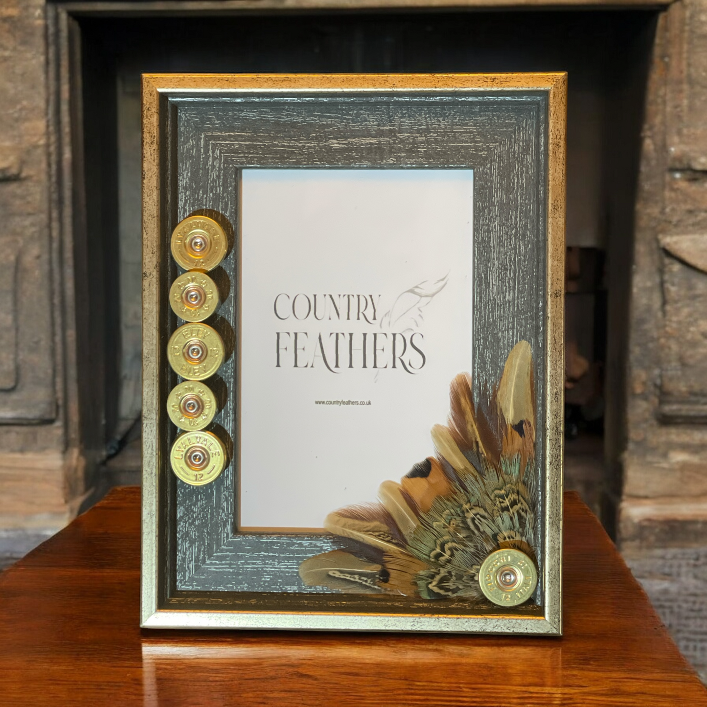 Pheasant Feather Photo Frame (CFPF2387)