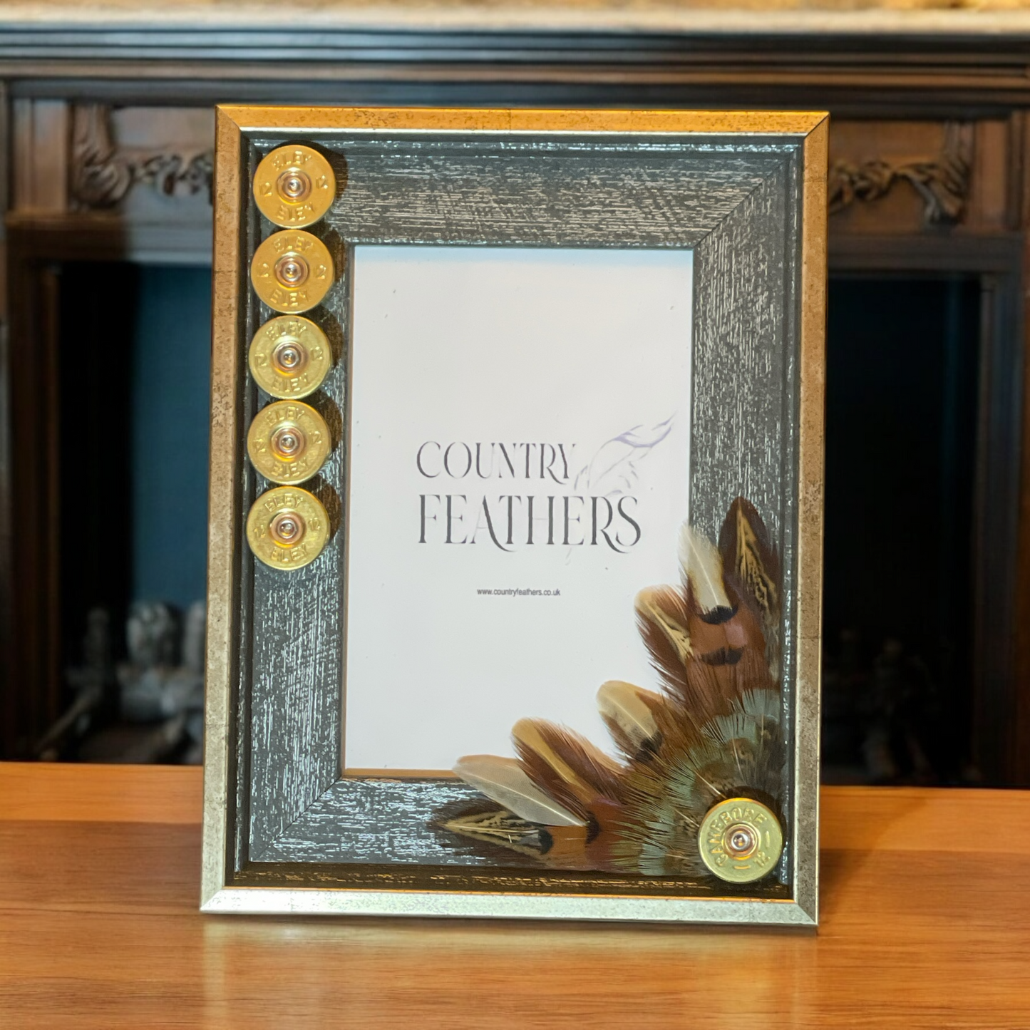 Pheasant Feather Photo Frame (CFPF2392)