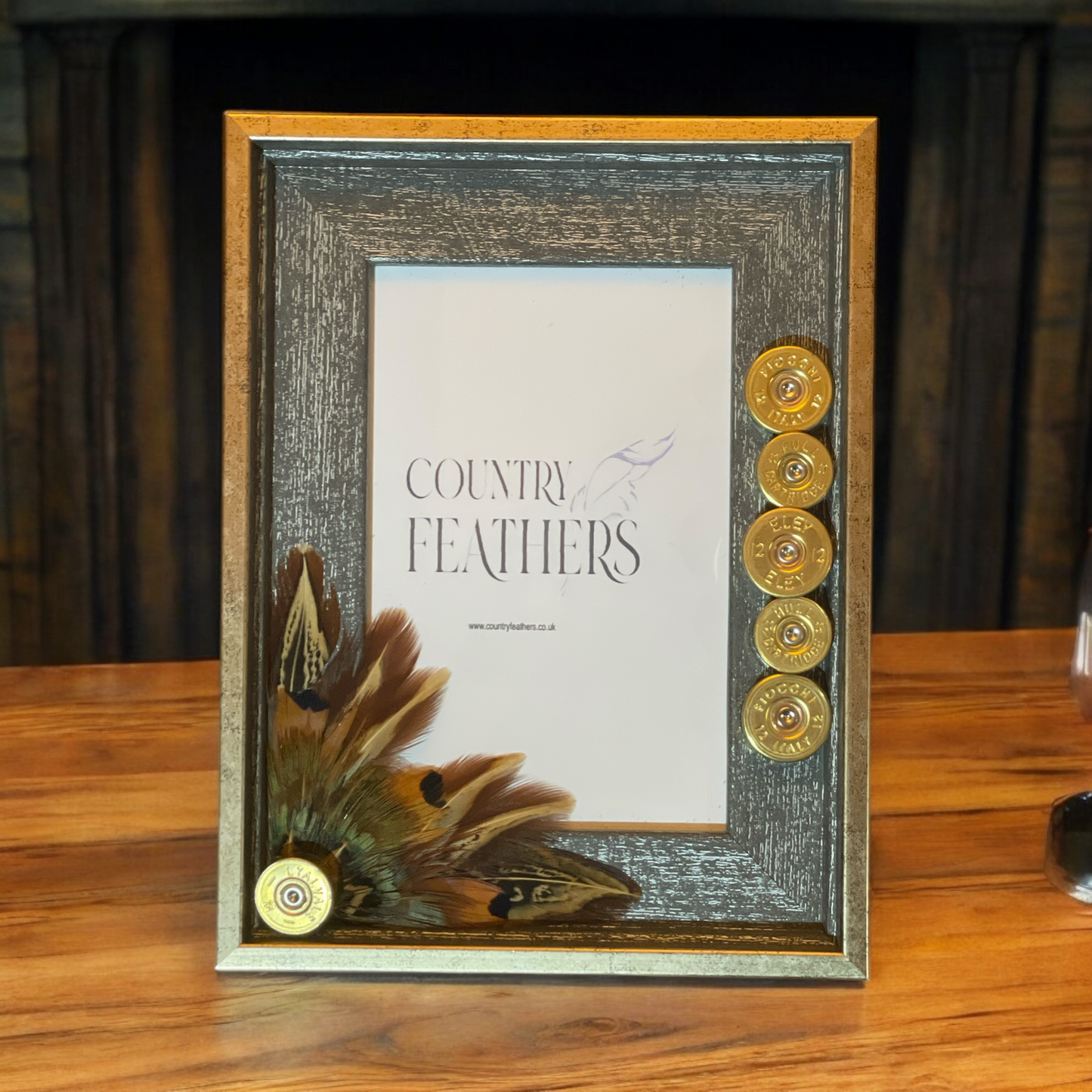 Pheasant Feather Photo Frame (CFPF2393)