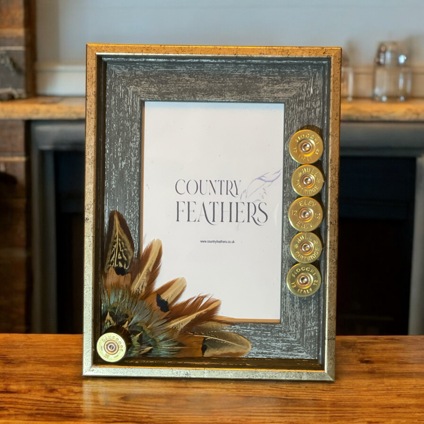 Pheasant Feather Photo Frame (CFPF2396)