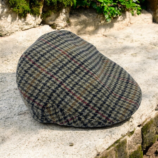 Grey Wool Mix Tweed Flat Cap (CFFC7008)