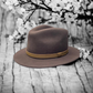 Fedora Brown Hat with Leather band