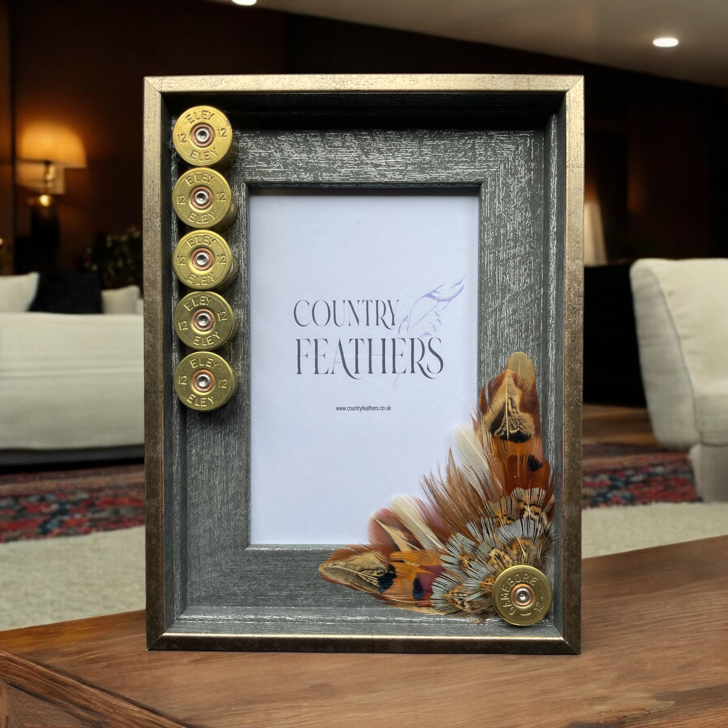 Pheasant Feather Photo Frame (CFPF2403)