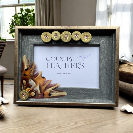 Pheasant & Partridge Feather Photo Frame (CFPF2410)