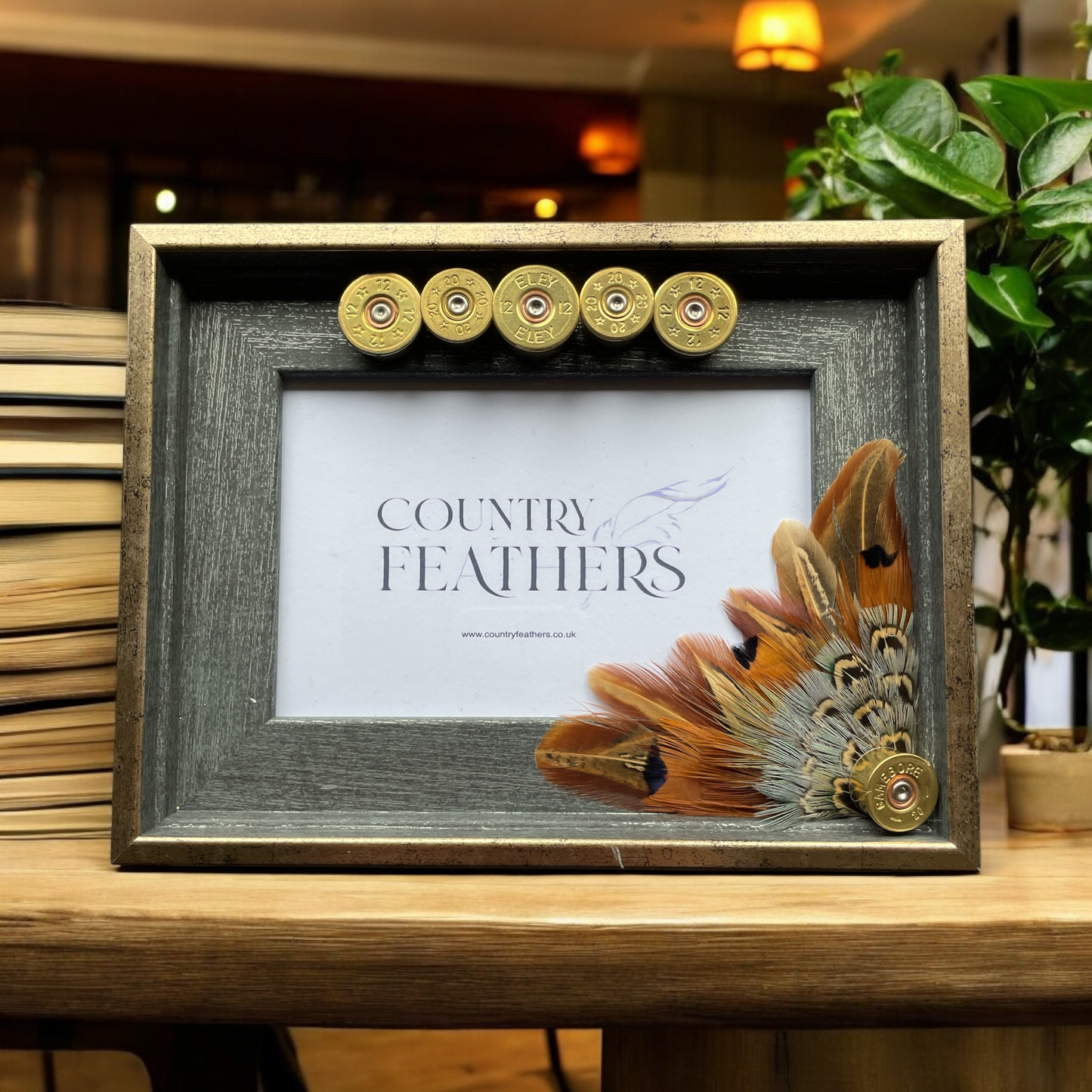 Pheasant Feather Photo Frame (CFPF2412)