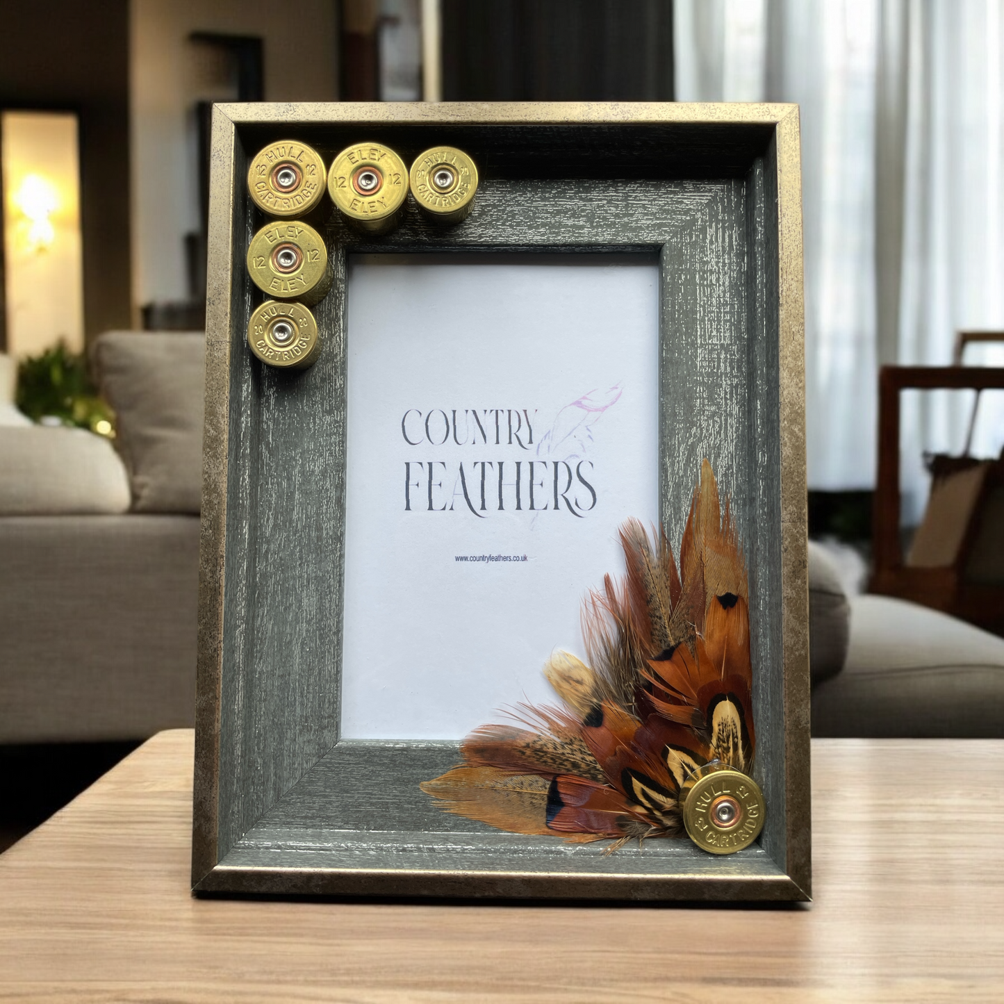 Pheasant Feather Photo Frame (CFPF2418)