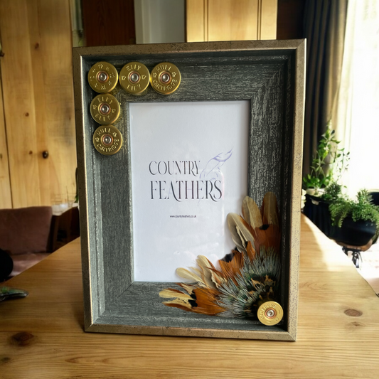 Pheasant Feather Photo Frame (CFPF2420)