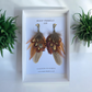 Natural Pheasant & Rooster Feather Boot Tassels (CFB4116)