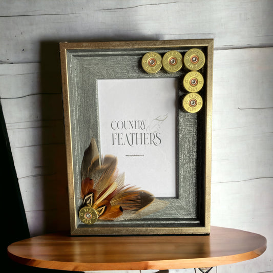 Pheasant & Duck Feather Photo Frame (CFPF2156)