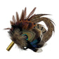 Peacock & Natural Feather Hat Pin (CFP658)