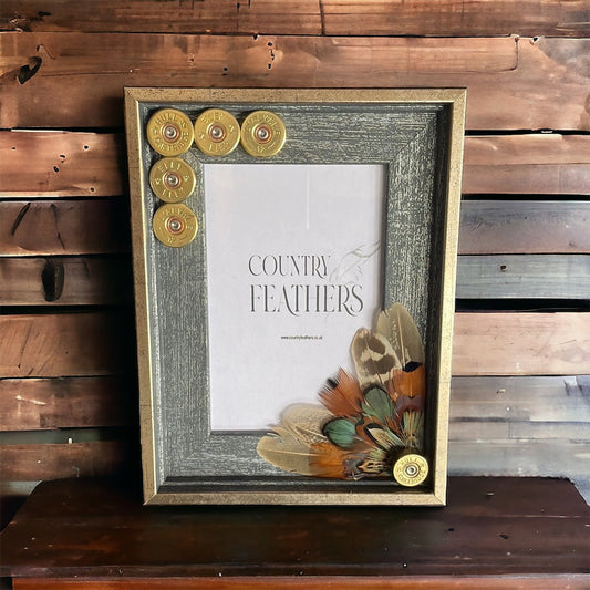 Pheasant & Peacock Feather Photo Frame (CFPF2350)