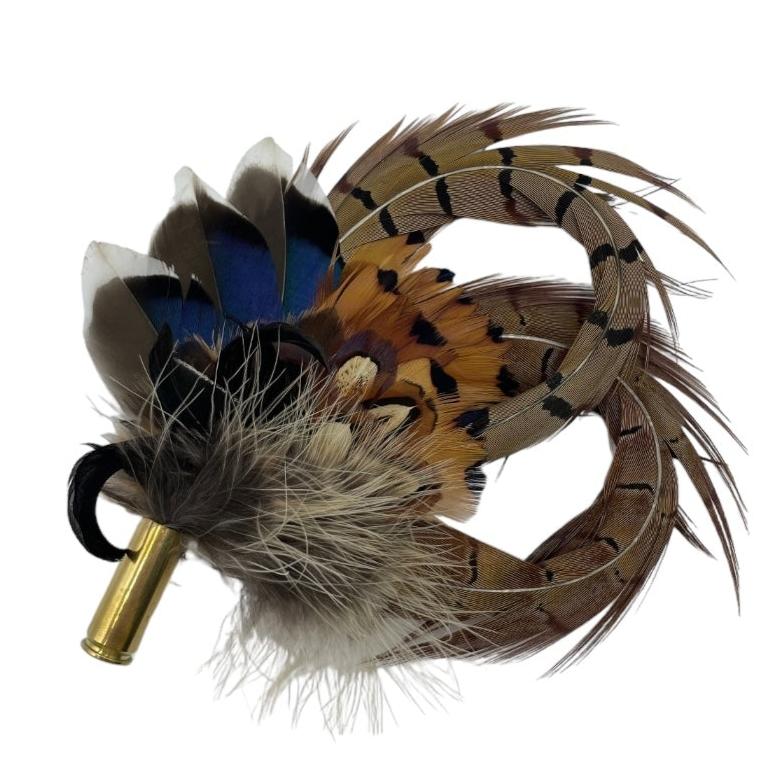 Natural Feather Hat Pin (CFP654)