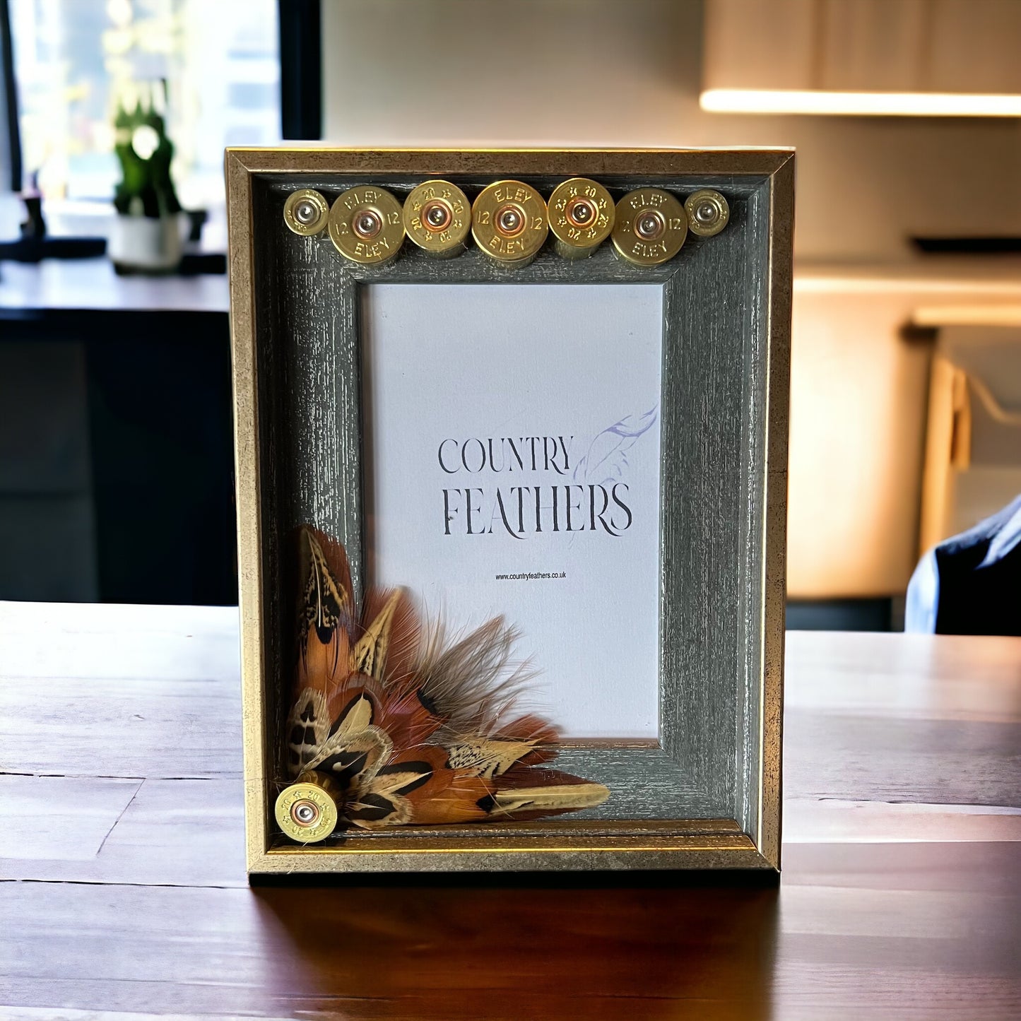 Pheasant Feather Photo Frame (CFPF2298)