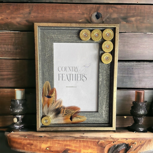 Pheasant & Duck Feather Photo Frame (CFPF2336)