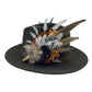 Black, White & Natural Feather Hat Pin (CFP622)