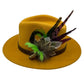 Lime Green & Natural Feather Hat Pin (CFP550)