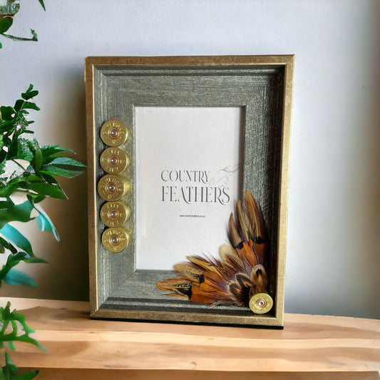 Pheasant Feather Photo Frame (CFPF2159)