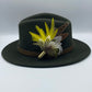 Yellow & Natural Feather Hat Pin (CFP233)