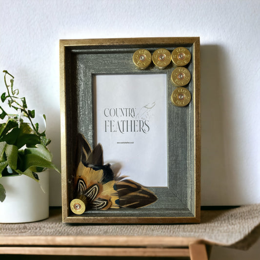 Pheasant & Duck Feather Photo Frame (CFPF2196)