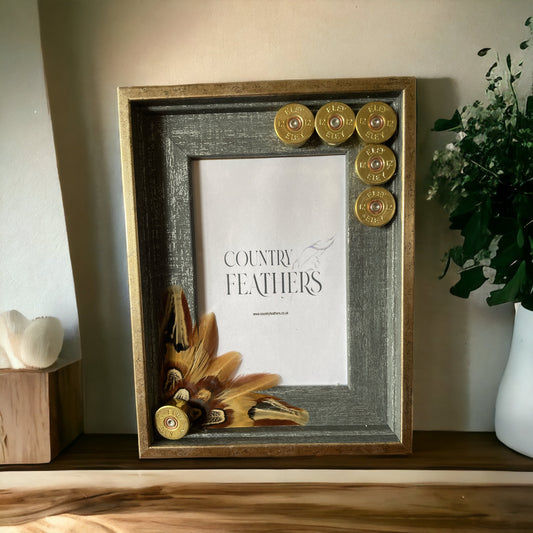 Pheasant Feather Photo Frame (CFPF2190)