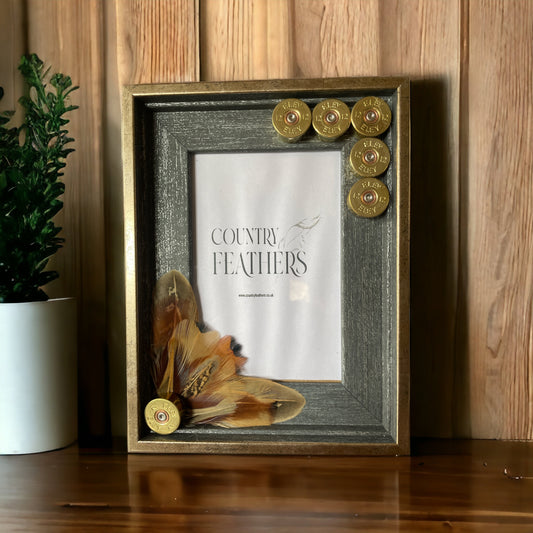 Pheasant Feather Photo Frame (CFPF2193)