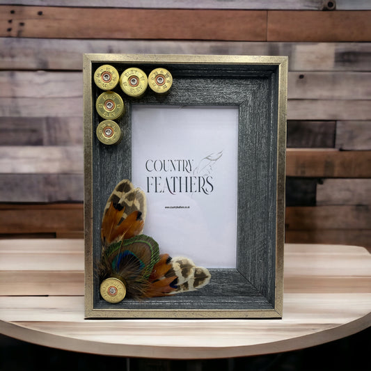 Peacock & Pheasant Feather Photo Frame (CFPF2113)